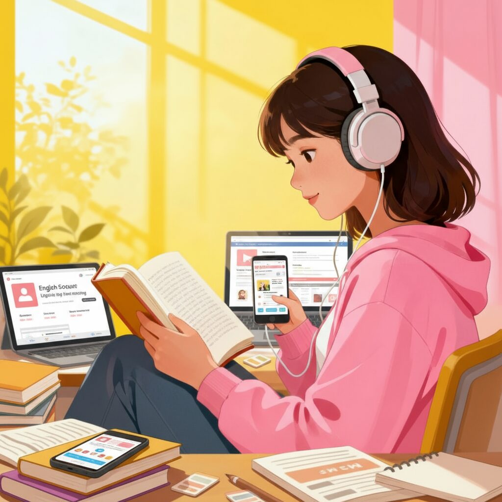 多聴多読で英検語彙の約半分が自然に身につく